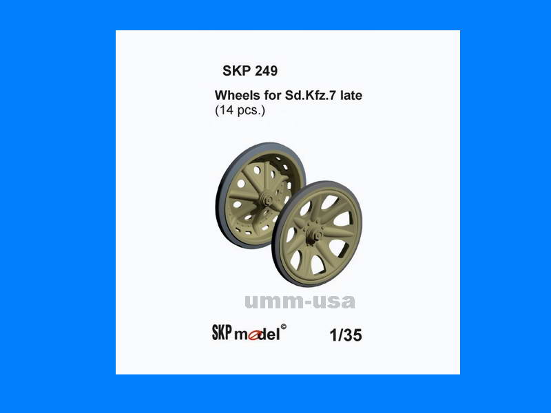 SKP249 Sd.Kfz.7 late WHEELS (14pcs) 1/35